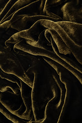 Flared Back Forest Mist Silk Velvet Dress 6
