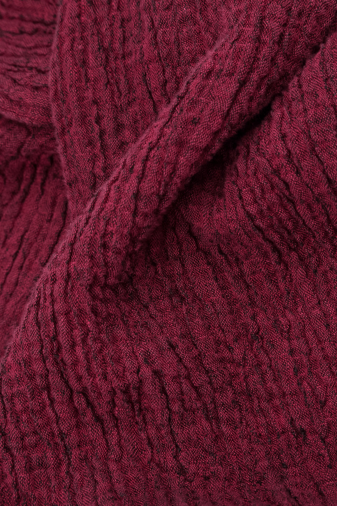 Flared Ruby Textured Linen Tunic 5