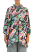 Flared Collar Neck Paint Charm Linen Shirt 1
