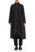 Flared Dark Grey Wool Coat 1