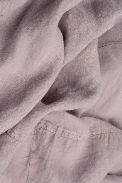 Flared Greige Lined Linen Jacket 6