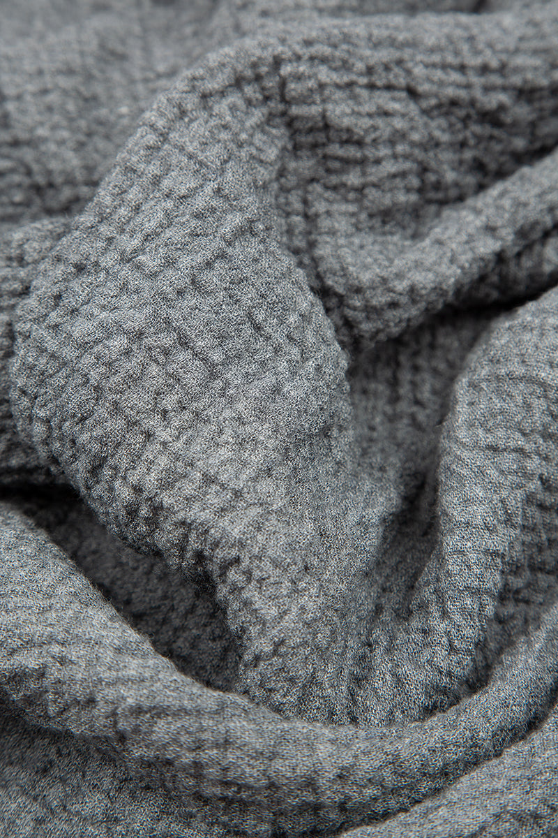 Flared Grey Wool Tunic