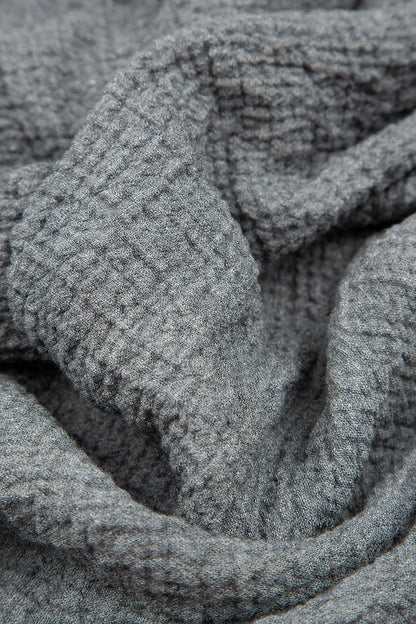Flared Grey Wool Tunic