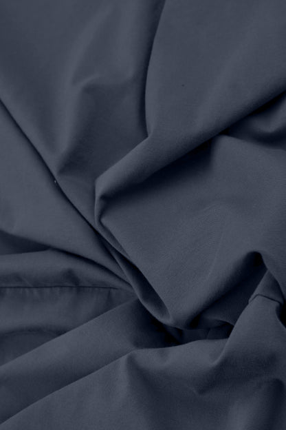 Flared Maxi Slate Blue Cotton Dress 5