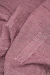 Flared Off-Dye Mauve Taupe Linen Skirt 5