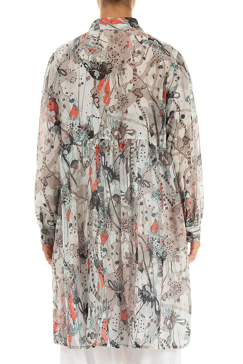 Ausgestellte Savannah-Jacke aus Seidenbaumwolle