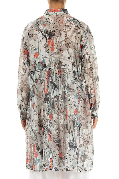 Ausgestellte Savannah-Jacke aus Seidenbaumwolle