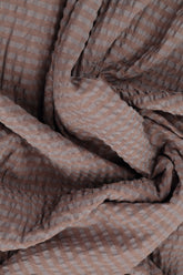 Flared Truffle Textured Silk Jacket 6