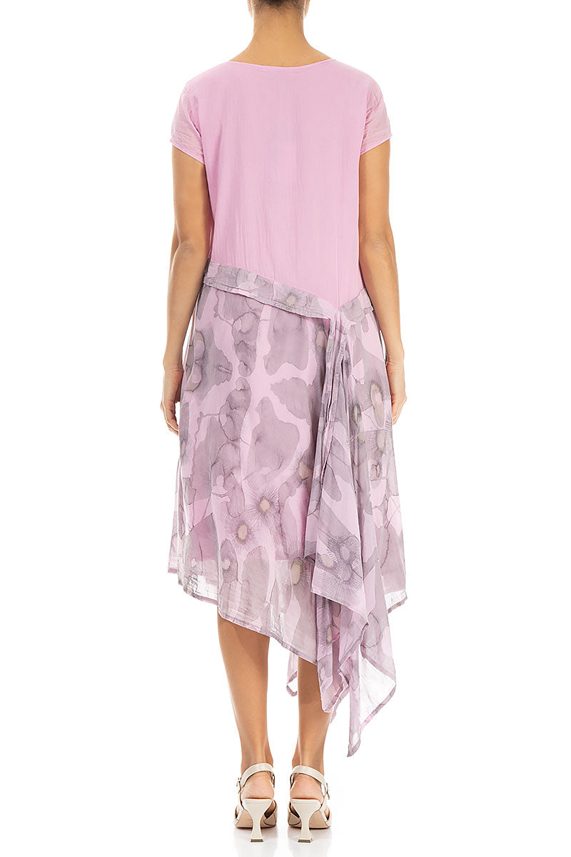 Floaty Camomile Taffy Pink Silk Cotton Dress 2