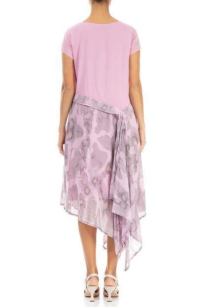 Floaty Camomile Taffy Pink Silk Cotton Dress 2