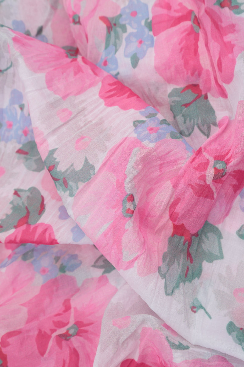 Floaty Peony Blossom Cotton Dress 5