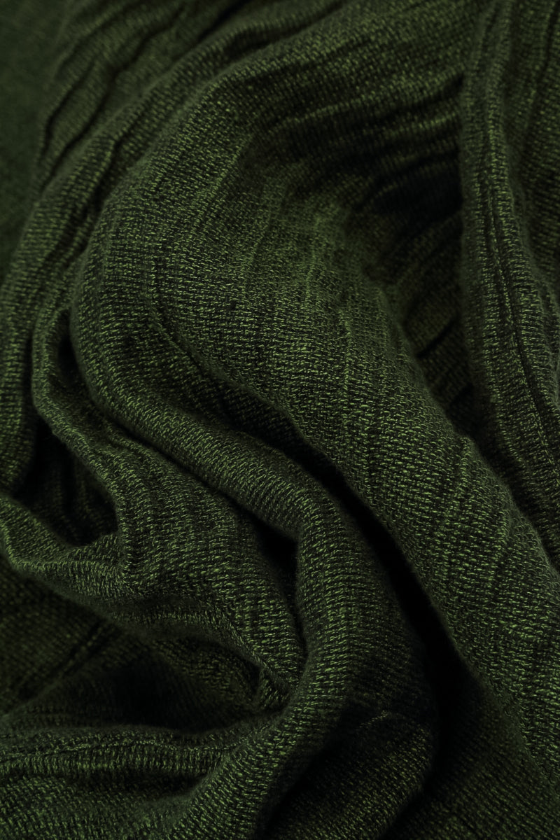 Floaty Shamrock Green Mélange Linen Dress 5