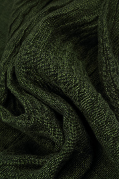 Floaty Shamrock Green Mélange Linen Dress