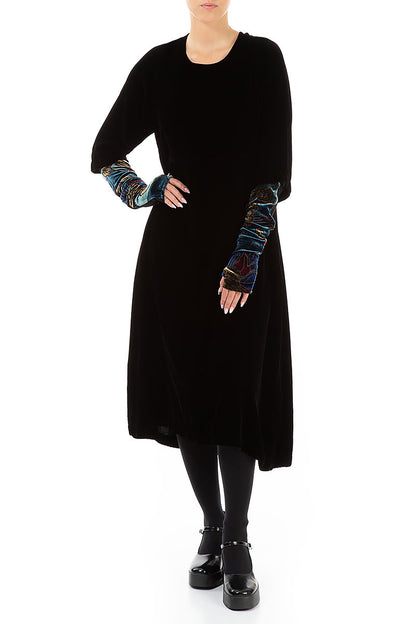 Floral Devoré Silk Velvet Wristlets 3