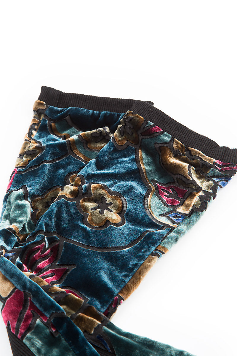 Floral Devoré Silk Velvet Wristlets 6
