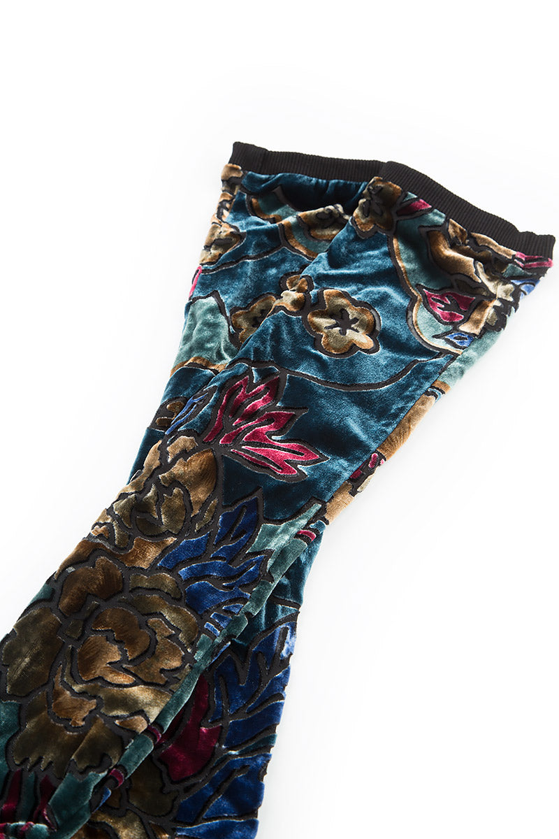 Floral Devoré Silk Velvet Wristlets 2