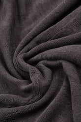 Flowers Decorated Brown Linen Jumper 5