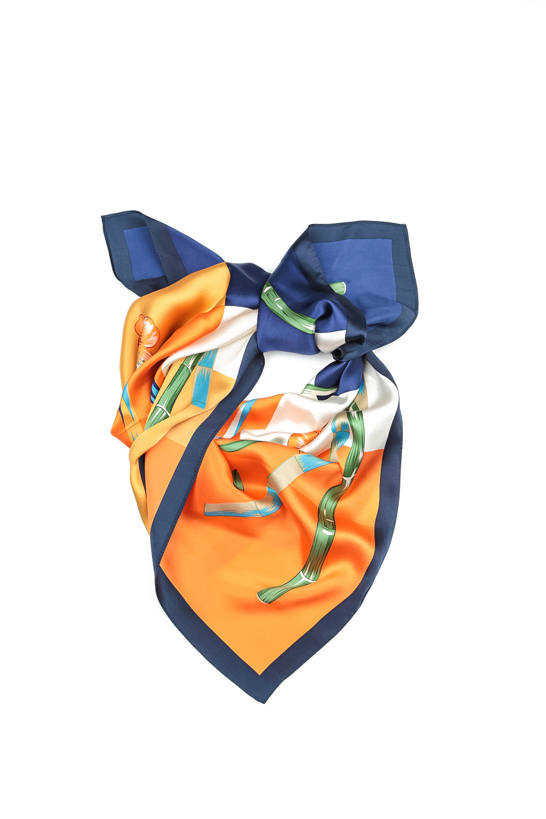 Foulard en soie à fleurs