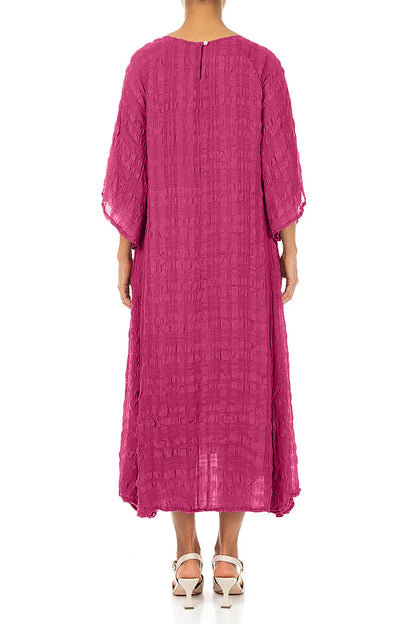 Flowing Fuchsia Layered Silk Dress