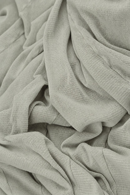 Flowing Olive Mesh Soft Cotton Dress