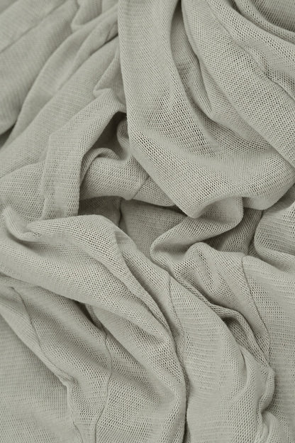 Flowing Olive Mesh Soft Cotton Dress