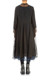 Flowy Black Silk Chiffon Jacket 3
