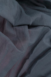 Flowy Buttoned Graphite Silk Cotton Jacket 5