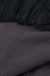 Flowy Graphite Mesh Silk Dress 5