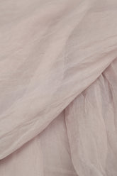 Flowy Greige Silk Chiffon Dress 5