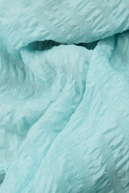 Flowy Ice Blue Light Silk Jacket 5