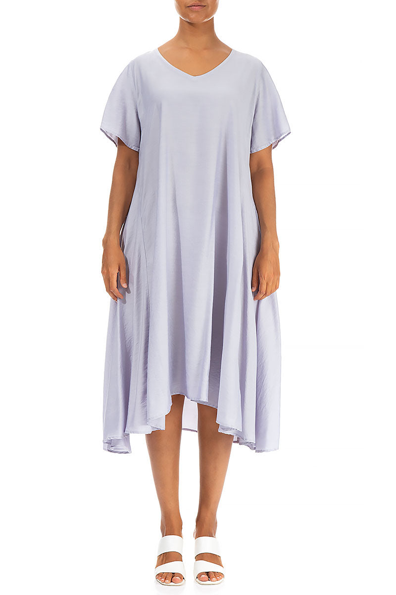 Flowy Lavender Silk Bamboo Dress 1