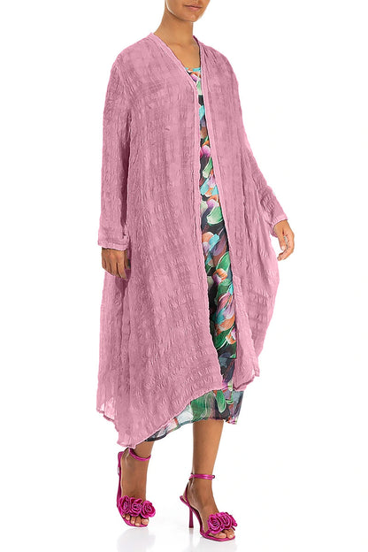 Flowy Mauve Taupe Light Silk Jacket