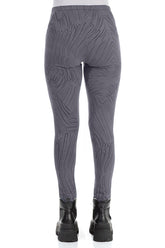 Forest Grey Feathers Cotton Leggings 2