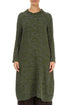 Forest Mist Circle Silk Linen Dress 1