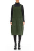 Forest Mist Linen Dungaree Dress 1