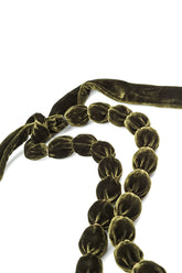 Forest Mist Silk Velvet Bead Necklace 5