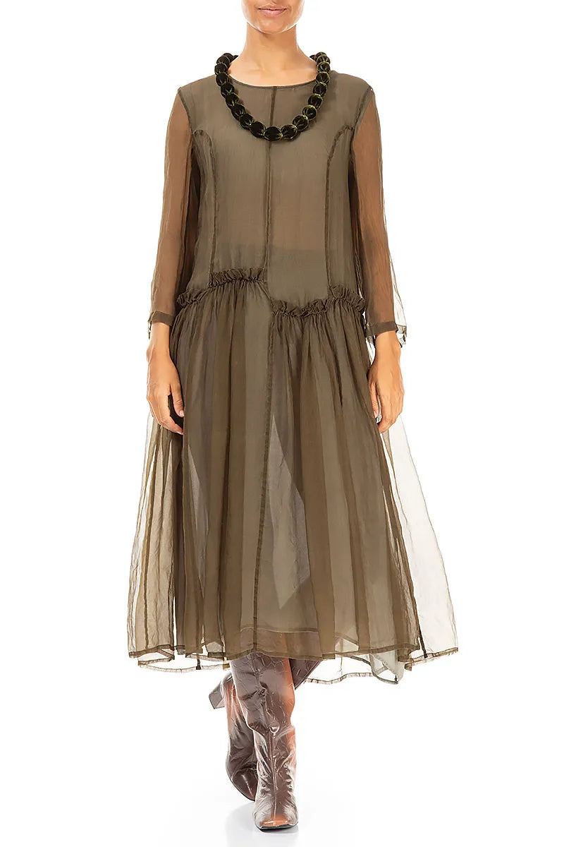 Forest Mist Silk Velvet Bead Necklace 2