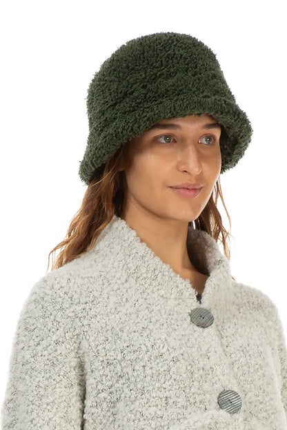Forest Mist Teddy Cotton Bucket Hat 3