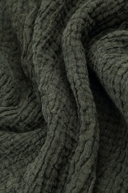 Forest Mist Textured Linen Jacket