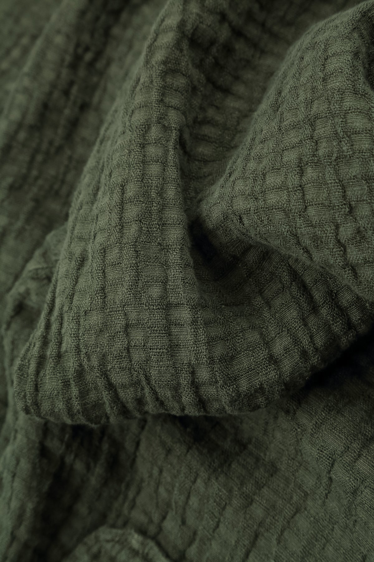 Leinenhose mit Waldnebelmuster