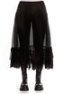 Frilled Black Silk Chiffon Underskirt 1