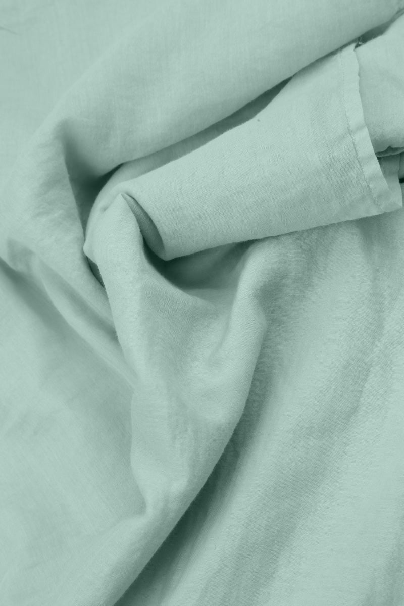 Frilly Flower Mint Silk Cotton Jacket 5