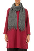 Fringed Grey Mélange Cashmere Scarf 1