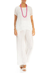 Fuchsia Silk Fine Bead Necklace 2