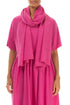 Fuchsia Textured Silk Scarf 1