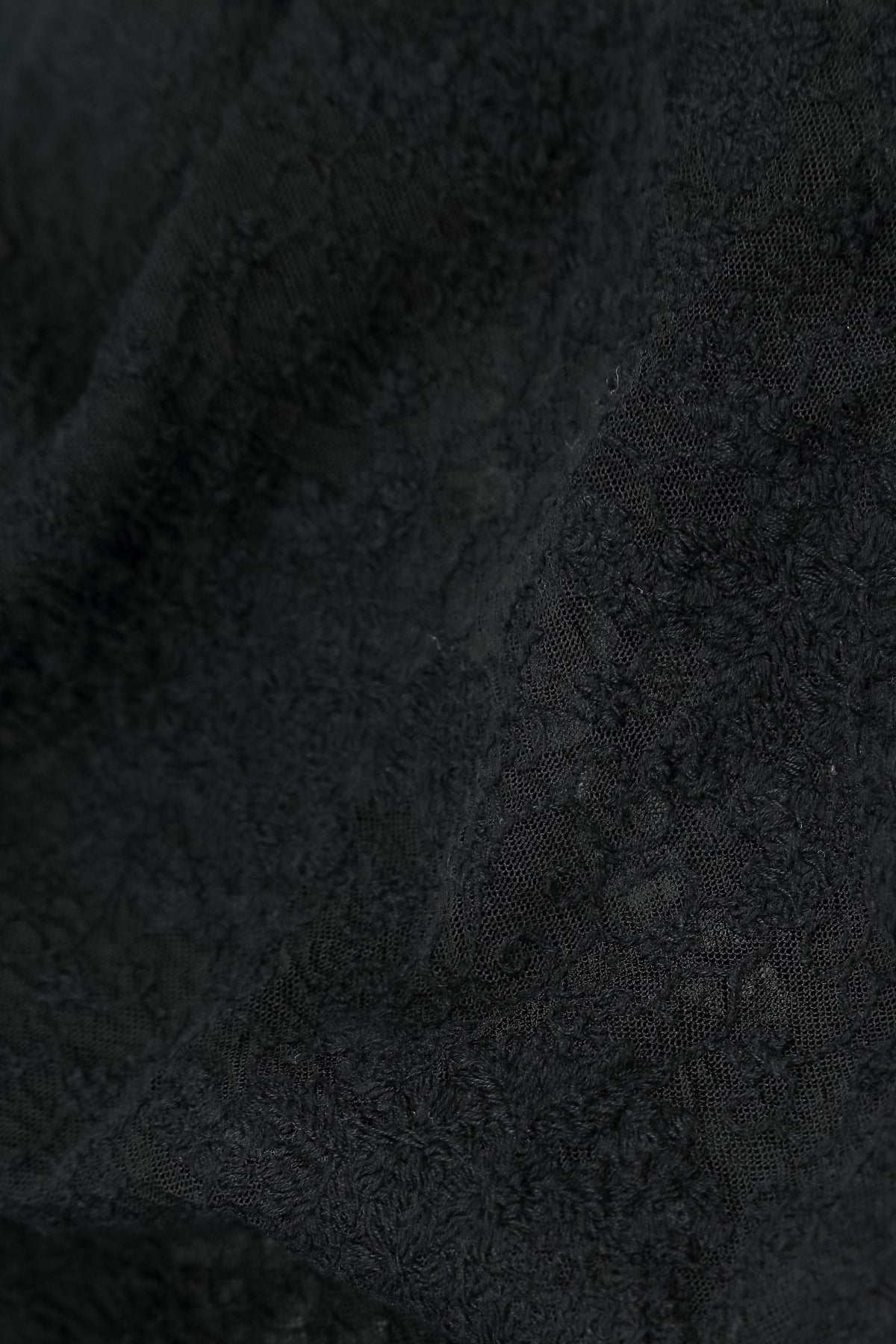 Full Black Floral Cotton Lace Wristlets 9