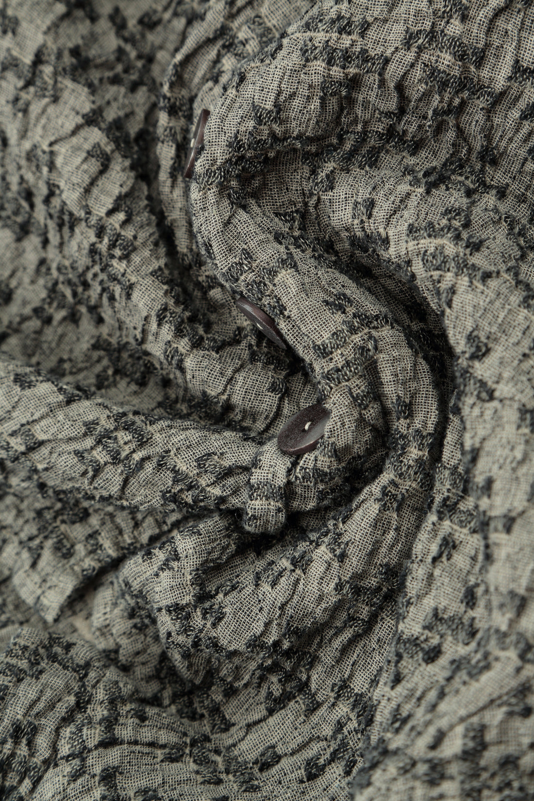 Geometric Texture Olive Grey Linen Jacket 6