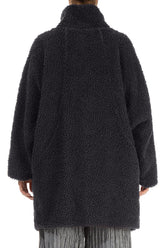 Graphite Blue Teddy Cotton Coat 2