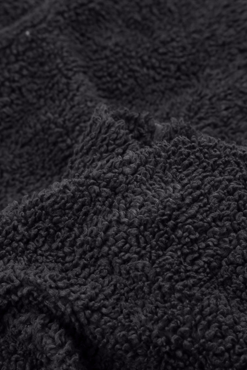 Pull en coton Teddy bleu graphite