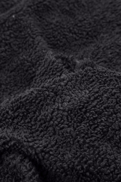 Pull en coton Teddy bleu graphite